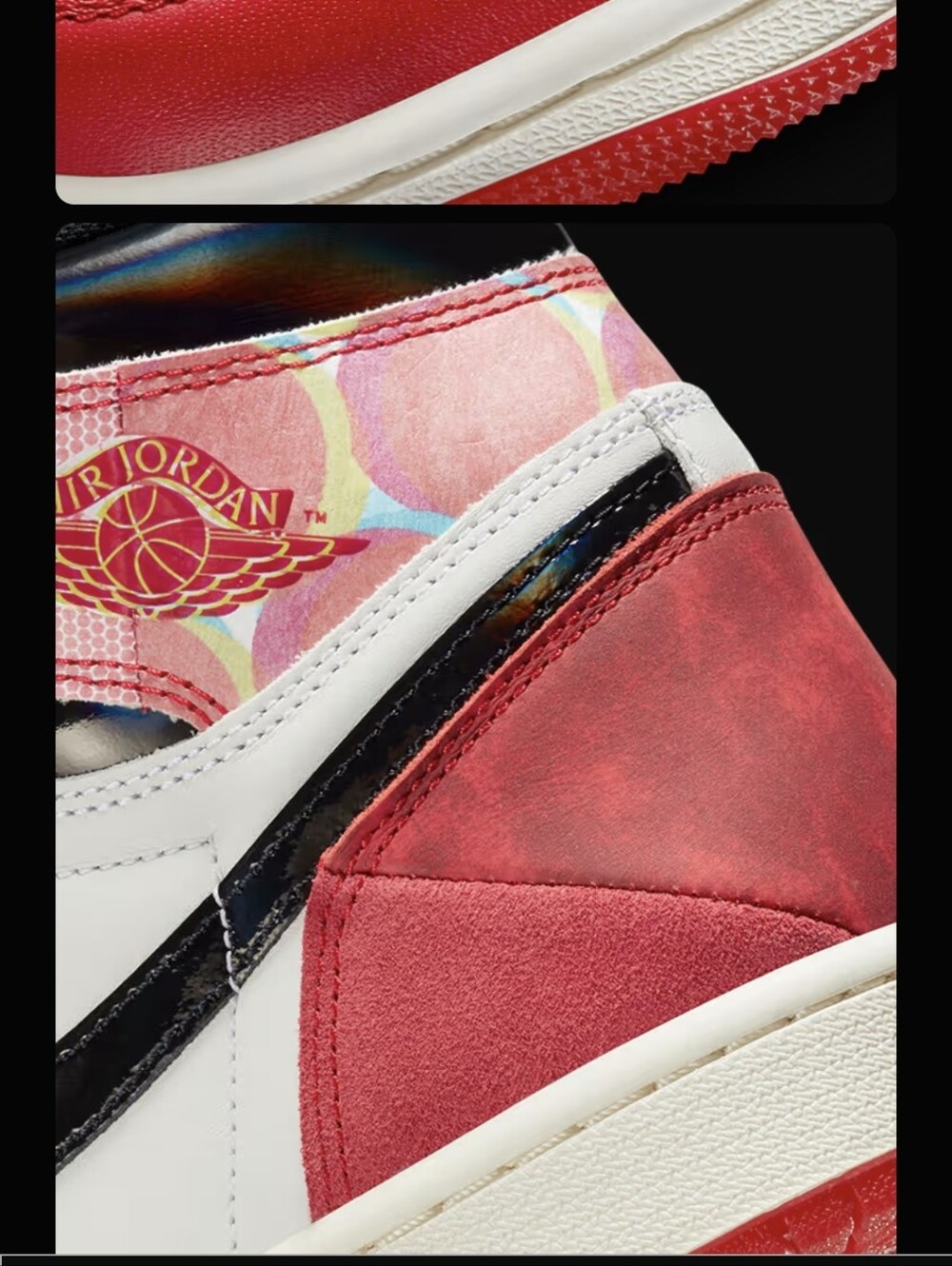 JORDAN 1 Retro High OG Spider-verse Sneakers - Men's 7.5 - Excellent Condition - Picture 10 of 12